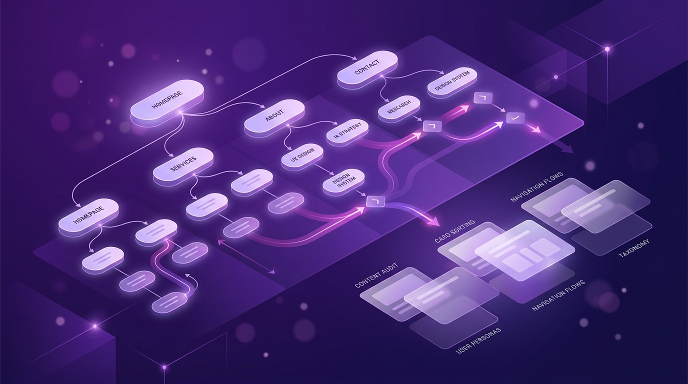 ארכיטקטורת מידע (IA) — למה זה הבסיס לכל עיצוב UX מוצלח