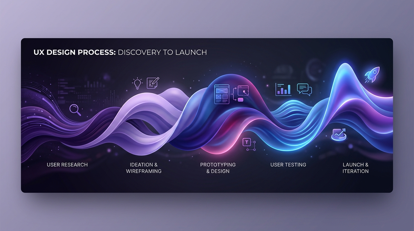 תהליך עיצוב UX: מגילוי ועד השקה